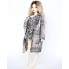 Oversized Plaid Coat