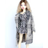 Oversized Plaid Coat
