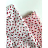 Strawberry Oversized Cardigan with pocket and lace