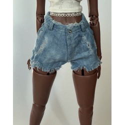 Denim Raw Shorts