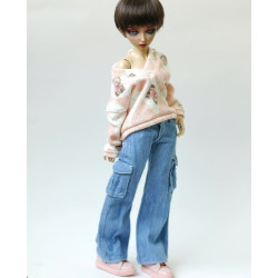 Wide Leg Cargo Denim