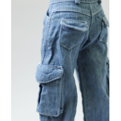 Wide Leg Cargo Denim
