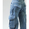 Wide Leg Cargo Denim
