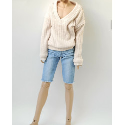 Oversized V-neck sweater