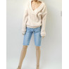 Oversized V-neck sweater