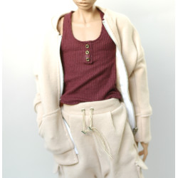 Oversized Sweatshirt Bomber