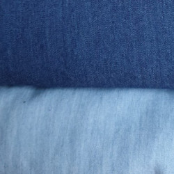 Denim skirt with pleated detail