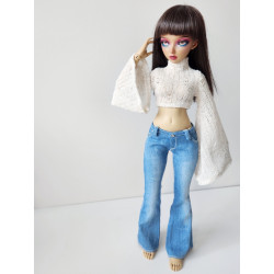 Costal Flare High Neck Knit