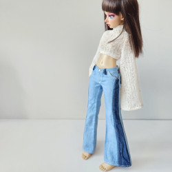 Costal Flare High Neck Knit