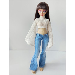 Costal Flare High Neck Knit