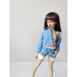 Denim Hot Shorts with sticking pockets