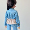 Oversized Cropped Denim Jacket