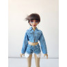 Oversized Cropped Denim Jacket