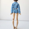 Oversized Cropped Denim Jacket