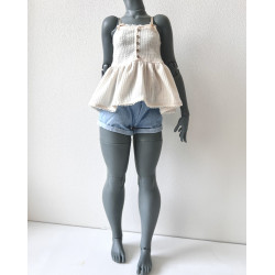 DDD MISS MARIONETTE Sweetline Peplum Cami OAT