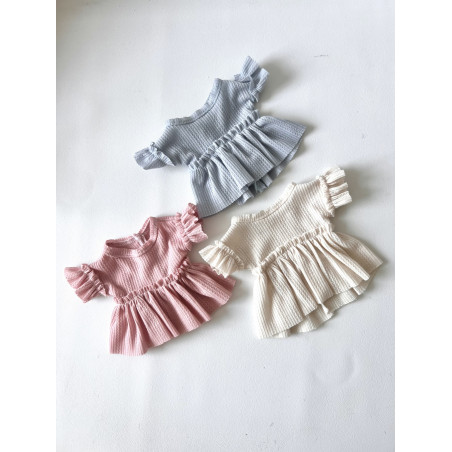 DDD MISS MARIONETTE Oversized Ruffle Tee BLUE