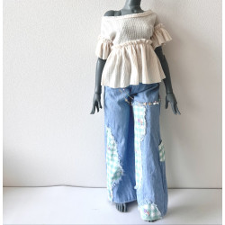DDD MISS MARIONETTE Oversized Ruffle Tee OAT