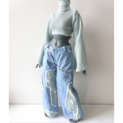 DDD MISS MARIONETTE Patchwork Rodeo Jeans