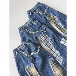 DDD MISS MARIONETTE Patchwork Rodeo Jeans