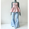 DDD MISS MARIONETTE Retro Split Denim BLUE