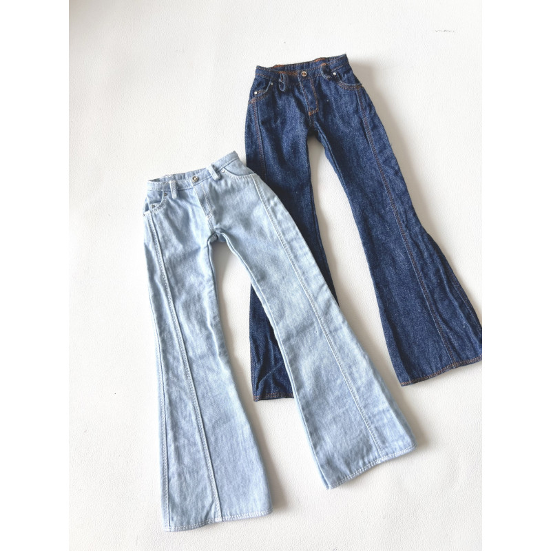 DDD MISS MARIONETTE Retro Split Denim BLUE