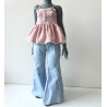 DDD MISS MARIONETTE Retro Split Denim BLUE