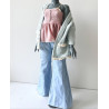 DDD MISS MARIONETTE Retro Split Denim BLUE