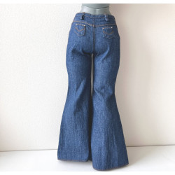 DDD MISS MARIONETTE Retro Split Denim NAVY