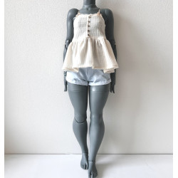 DDD MISS MARIONETTE Folded Shorts ICE BLUE
