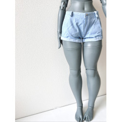 DDD MISS MARIONETTE Folded Shorts ICE BLUE
