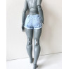 DDD MISS MARIONETTE Folded Shorts BLUE