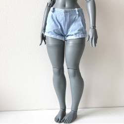 DDD MISS MARIONETTE Folded Shorts BLUE