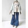 HC JOA Oversized Knit Cardigan with pocket and lace MINT