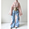 HC JOA Costal Flare High Neck Knit PINK