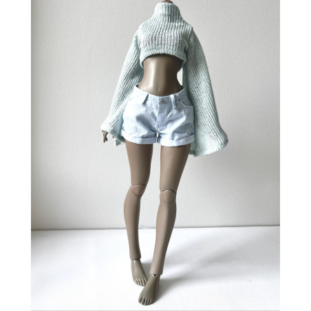 HC JOA Costal Flare High Neck Knit MINT