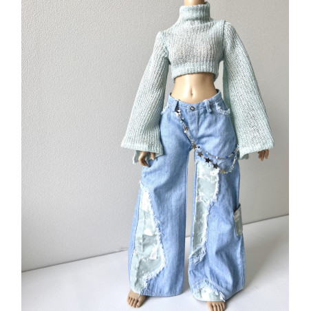 MNF Costal Flare High Neck Knit MINT