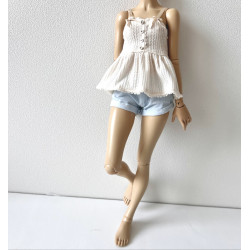 MNF Sweetline Peplum Cami OAT