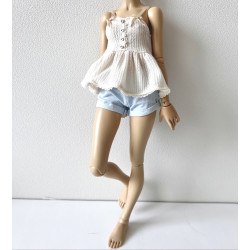 MNF Sweetline Peplum Cami OAT
