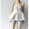 MNF Sweetline Peplum Cami OAT