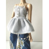 MNF Sweetline Peplum Cami BLUE