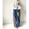 MNF Sweetline Peplum Cami BLUE